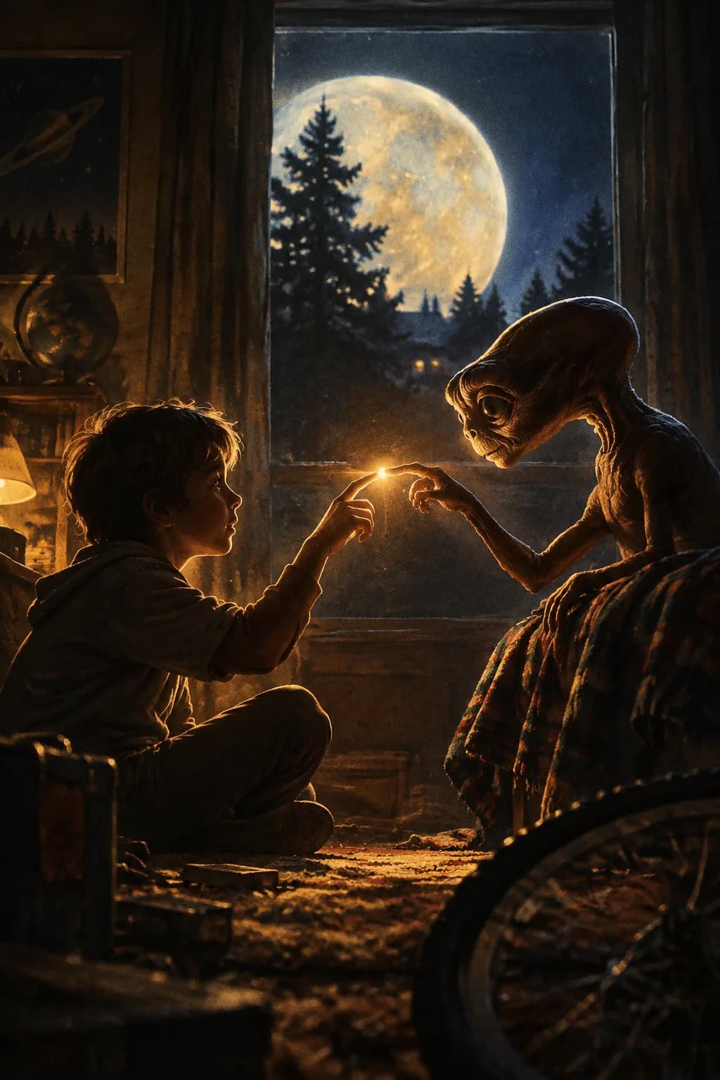 Affiche : E.T., l'extra-terrestre